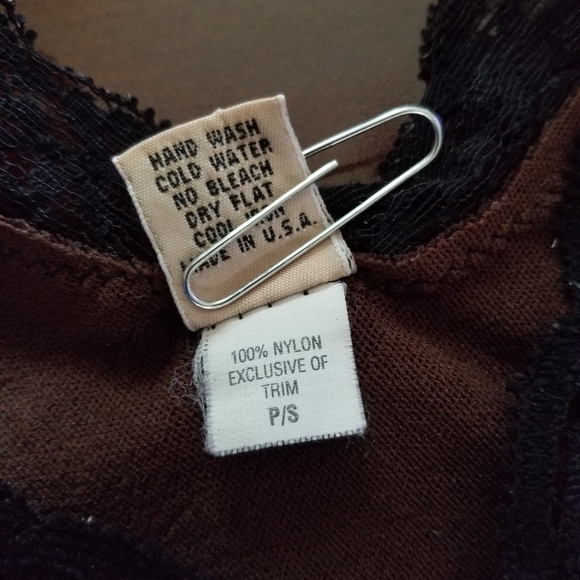 Brown polka dot Only Hearts Top size P/S - Picture 6 of 6